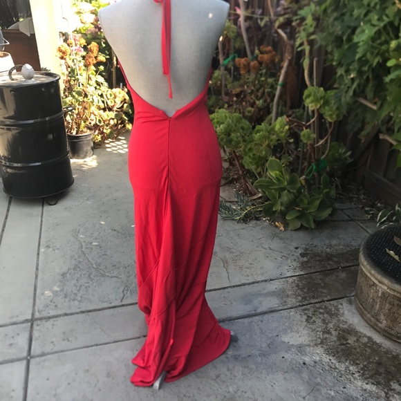 Nicole Batki Red Formal Dress Size Medium - Picture 6 of 9